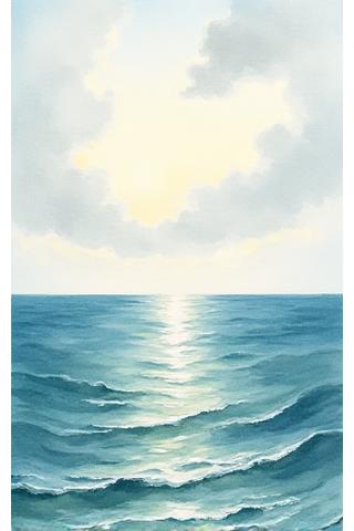 Paisaje marino por estudiante